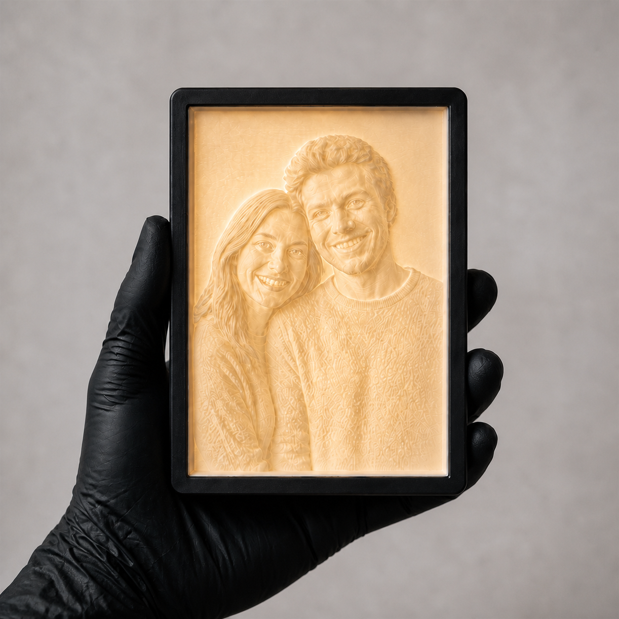 Kişiye Özel Fotoğraflı 3D Litofan Çerçeve