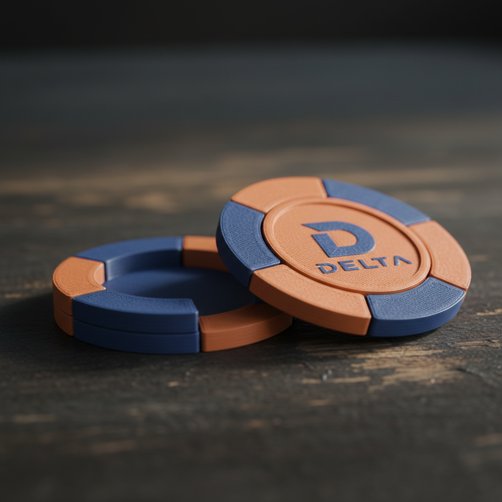 Poker Chips Çift Renk